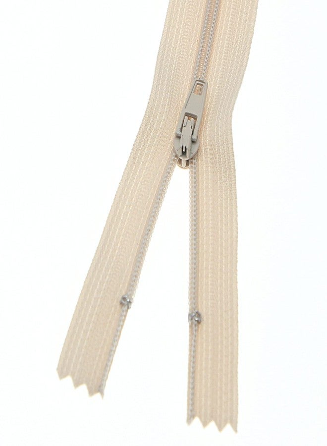 SHUNLI #3 Beige Zippers for Sewing - Bulk Nylon Coil Zipper Close End Zippers - Zipper Repair Replacement for Tailor Sewing Crafts Bags - 9 Inch 30PCS - Image 5
