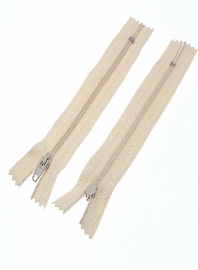 SHUNLI #3 Beige Zippers for Sewing - Bulk Nylon Coil Zipper Close End Zippers - Zipper Repair Replacement for Tailor Sewing Crafts Bags - 9 Inch 30PCS - Image 4