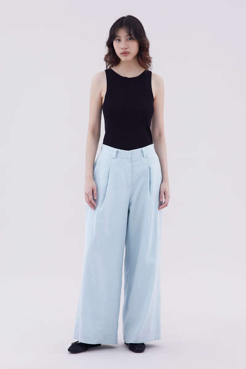 ذا اديتورز ماركت Frenky Wide-Leg Pants