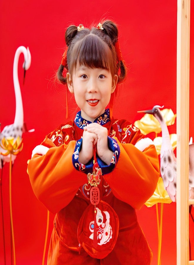 JUNEBRUSHS 16Pcs Chinese New Year Decorations 2026 Year of Horse Lucky Charm Feng Shui Tassel Hanging Pendants Ornaments for New Year Home Health Wealth Success Lucky Decor - Image 4