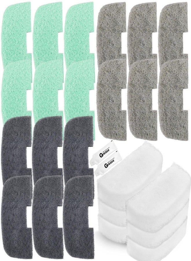 Threlaco 26 Pcs Canister Filter Maintenance Kit Compatible with Fluval 106/107/206/207, Quick-Clear Water Polishing Pad, Ammonia/Phosphate/Nitrite Remover Pads, Silicone Lube - Image 1