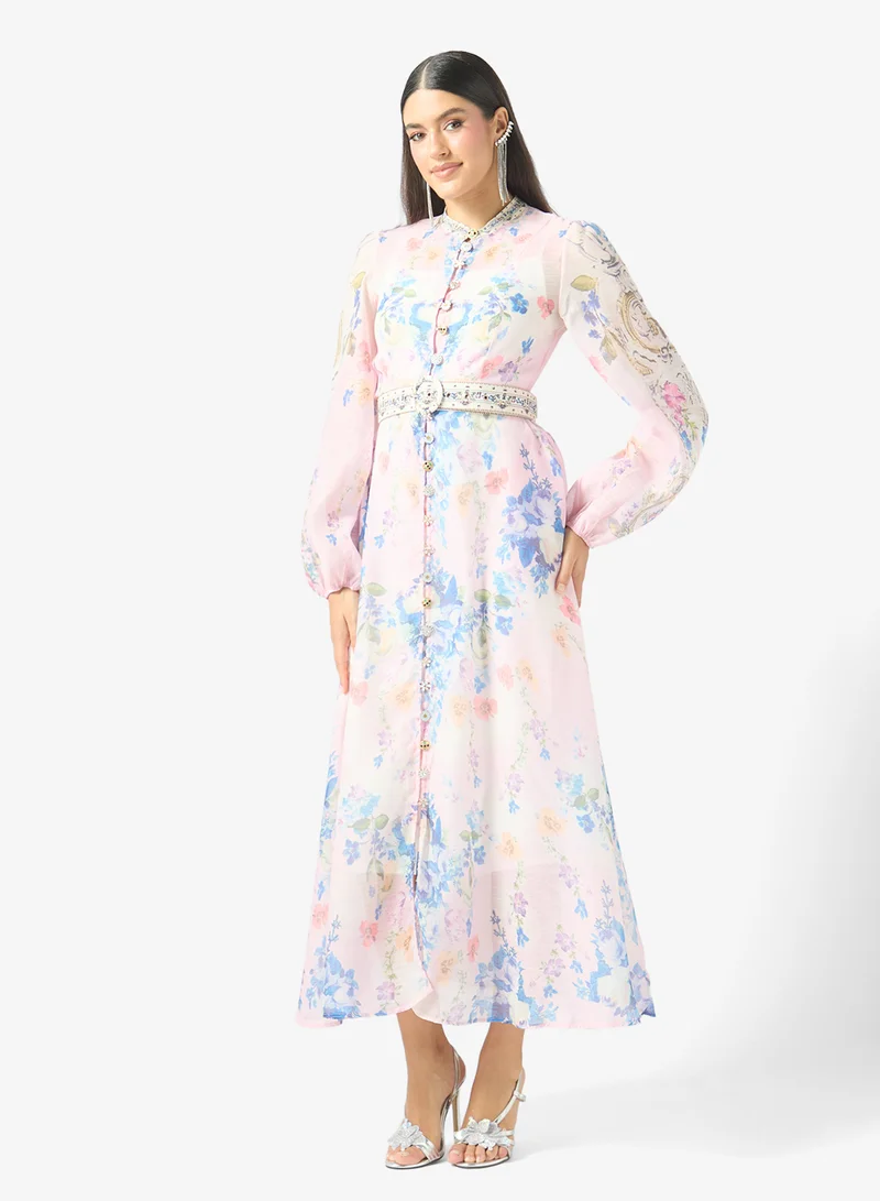 Khizana Floral Print Dress