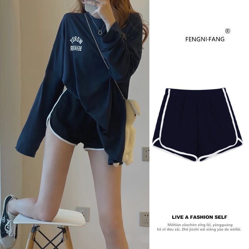 Women's Cotton Yoga Shorts - Image 1