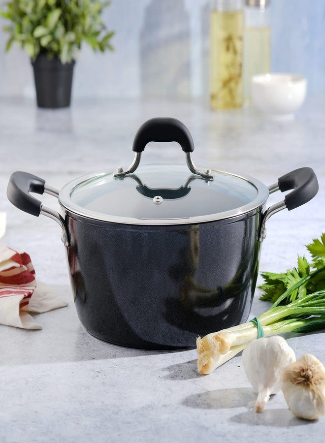 كينمور قدر طهي كينمور أرلينغتون المصنوع من الألومنيوم بسعة 4.5 كوارت مع غطاء - لون أسود ماسي - Image 3