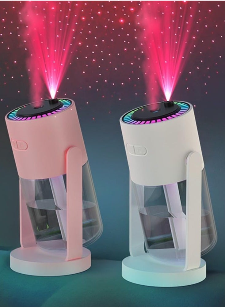 Kimaya Humidifier Star Galaxy Projector | Night Light & Star Projector | Quiet Air Humidifier Oil Diffuser, Convenient Stylish Nightlight Comforting Humidifier for Home Nursery Family Car (Pink)  - Image 4