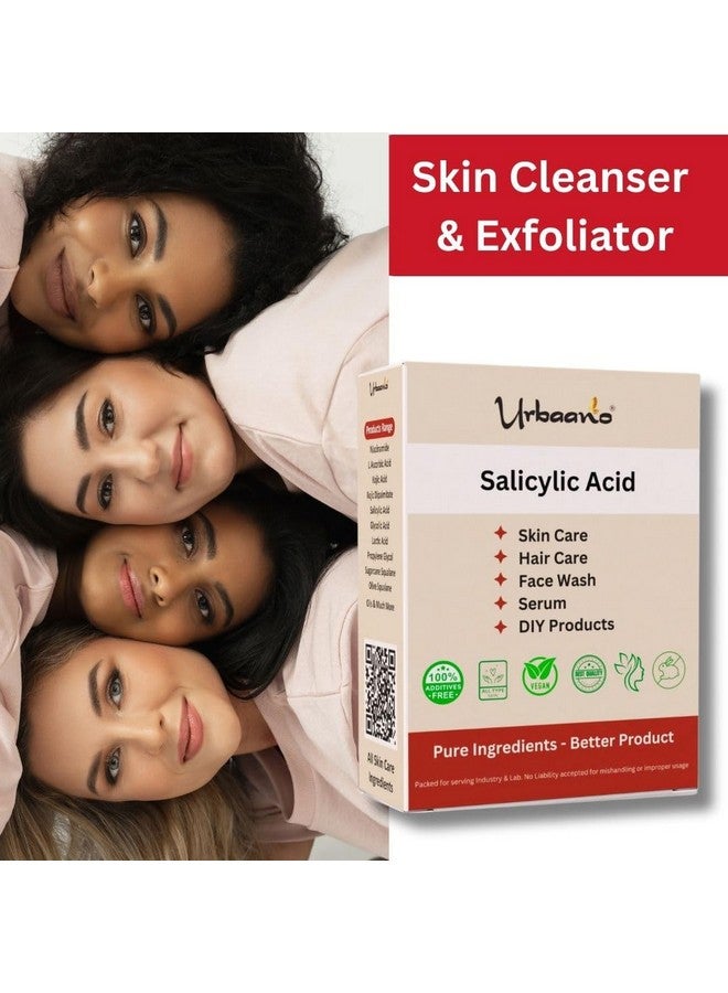 Urbaano herbal مسحوق حمض الساليسيليك العشبي من أوربانو لصنع كريمات التجميل، غسول الوجه، المنظفات، اللوشن، الجل، غسول الجسم (مكون DIY) - Image 5