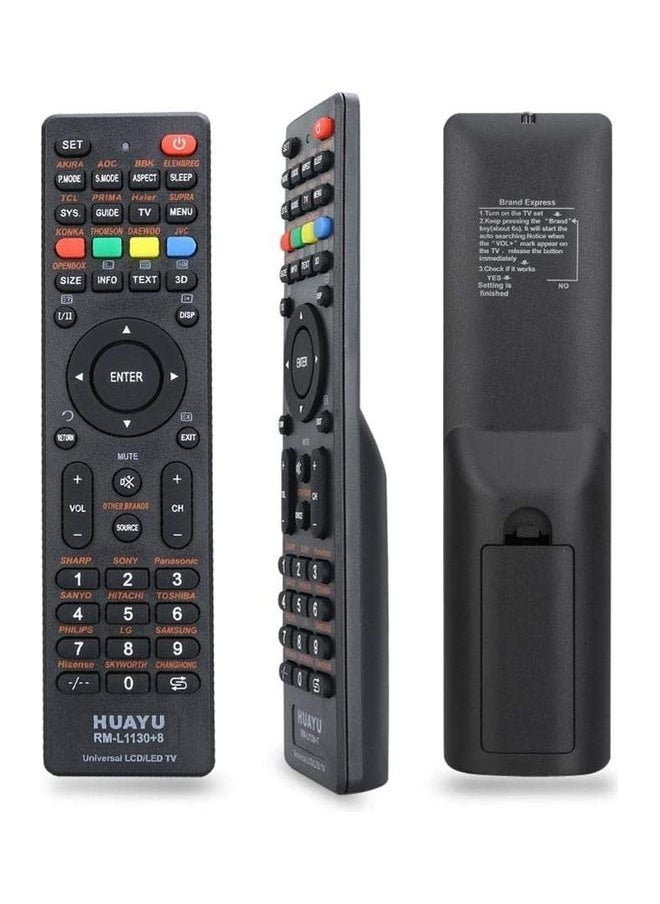 Universal TV Remote Control Compatible For All models LCD LED TVs (Setup Required)