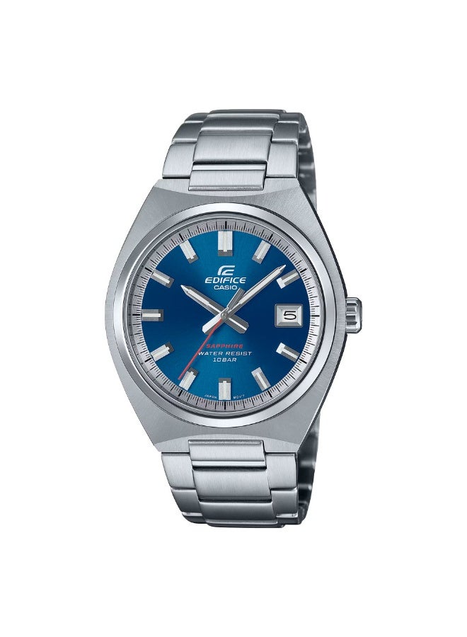 كاسيو ساعة كاسيو إديفيس EFB-109D-2AVDF للرجال من الستانلس ستيل مع قرص أزرق Sunray وزجاج ياقوتي – مقاومة للماء حتى 100 متر - Image 1
