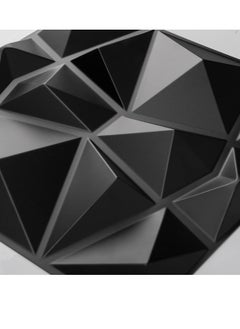 MissTiara 10 pcs Diamond Design PVC 3D Wall Panels with 50M Double-Sided Adhesive, Suitable for Kitchen, Living Room, Bedroom, Bathroom, Office and Various Places, 50*50cm Each  - Image 2