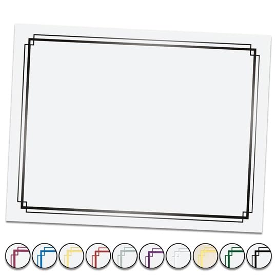 PaperDirect Foil Elegance Specialty Certificates, 50 Sheets of 38lb White Paper, 8½" x 11", Double Black Foil Border, Perfect for Awards, Students, Employees, Volunteers, Course Completion, Diplomas - Image 3