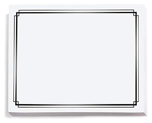 PaperDirect Foil Elegance Specialty Certificates, 50 Sheets of 38lb White Paper, 8½" x 11", Double Black Foil Border, Perfect for Awards, Students, Employees, Volunteers, Course Completion, Diplomas - Image 1
