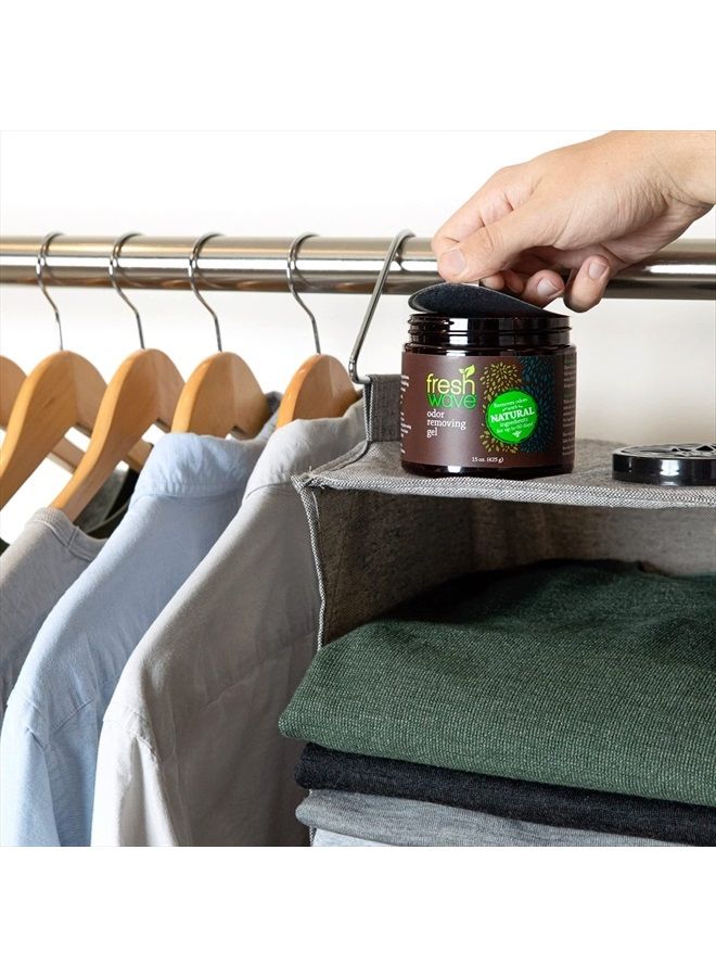 Fresh Wave جل إزالة الروائح، 15 أونصة و 7 أونصة | ماصات الروائح للمنزل | تخفيف الروائح بشكل آمن | مزيل الروائح الطبيعي المستند إلى النباتات | كل 15 أونصة تدوم 30-60 يومًا | للطهي، القمامة والحيوانات الأليفة - Image 4