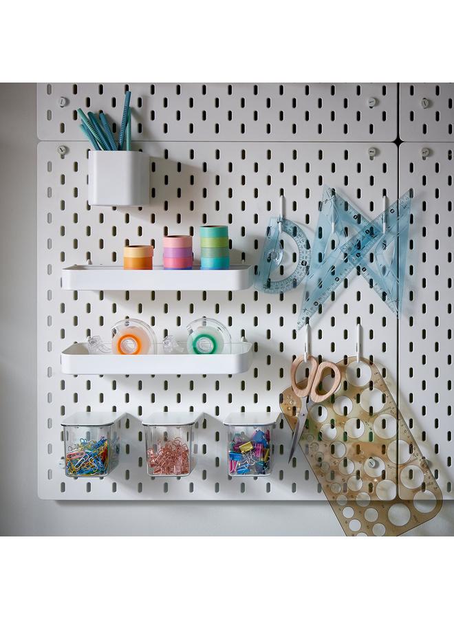 زبون مجموعة ألواح خشبية، بيضاء، 56×56 سم - Image 2