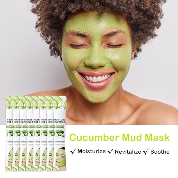 LZYLLS 24 Pcs Clay Face Mask with Brush,Hydrating Mud Face Mask Set,Deep Cleaning Oil Control Clay Facial Masks for Blackheads Remover,Mud Facial Masks Skincare Gift Set - Image 4