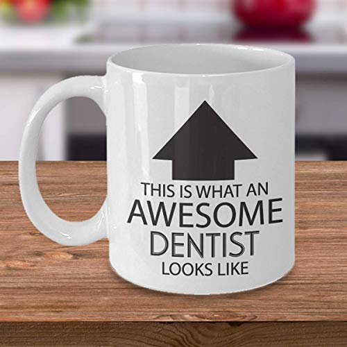 MP Shop Inc M&P Shop Inc. Funny Occupation Coffee Mug - This is What an Awesome Dentist Looks Like - Inspirational Sarcasm Birthday Christmas Humor Gift Idea Novelty Tea Cup for Coworker Friend Men Women Adult - Image 3