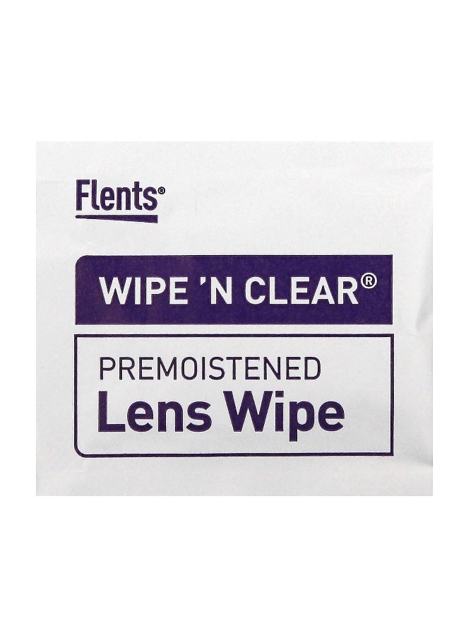 Flents Flents, Wipe 'N Clear, Pre-Moistened Lens Wipes, 100 Wipes - Image 3