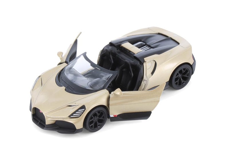 Mayatra's Kins Mart Bugatti Mistral 1:36 Scale Diecast Model – Premium Sports Car Replica for Collectors (Gold) - Image 2