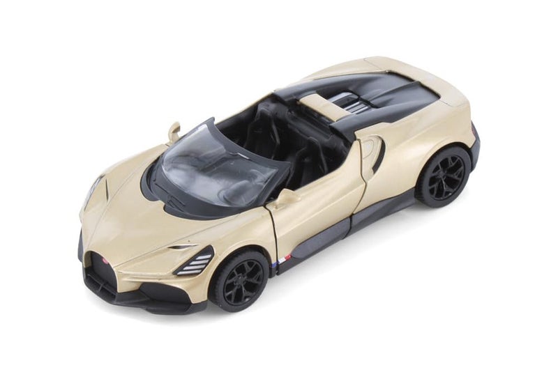 Mayatra's Kins Mart Bugatti Mistral 1:36 Scale Diecast Model – Premium Sports Car Replica for Collectors (Gold) - Image 1