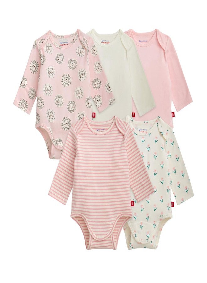 Magnetic Me Cloudstretch 5-Pack Bundle | Magnetic Baby Bodysuit | Girls - 1 | Newborn