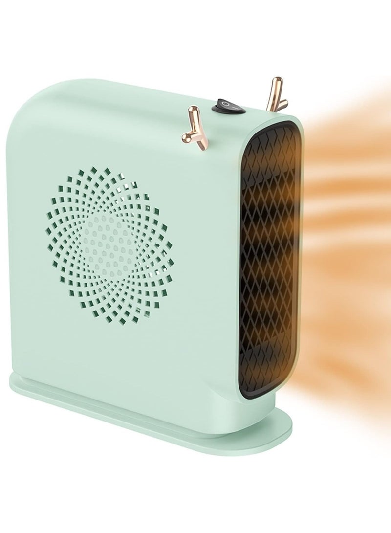 DubaiGallery Fast Heating Ceramic Electric Heater 2 Gear Adjustable Small Space Heater Portable Fan Heater for Indoor Home Use  - Image 2