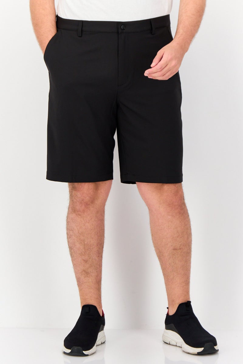 Greg Norman شورتات جولف رياضية للرجال، أسود - Image 1