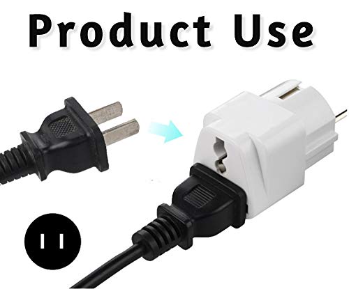 Bulfyss EU-2 Pin Universal Conversion Plug Which Support More than 180 Countries (1pc, Black) - Image 2