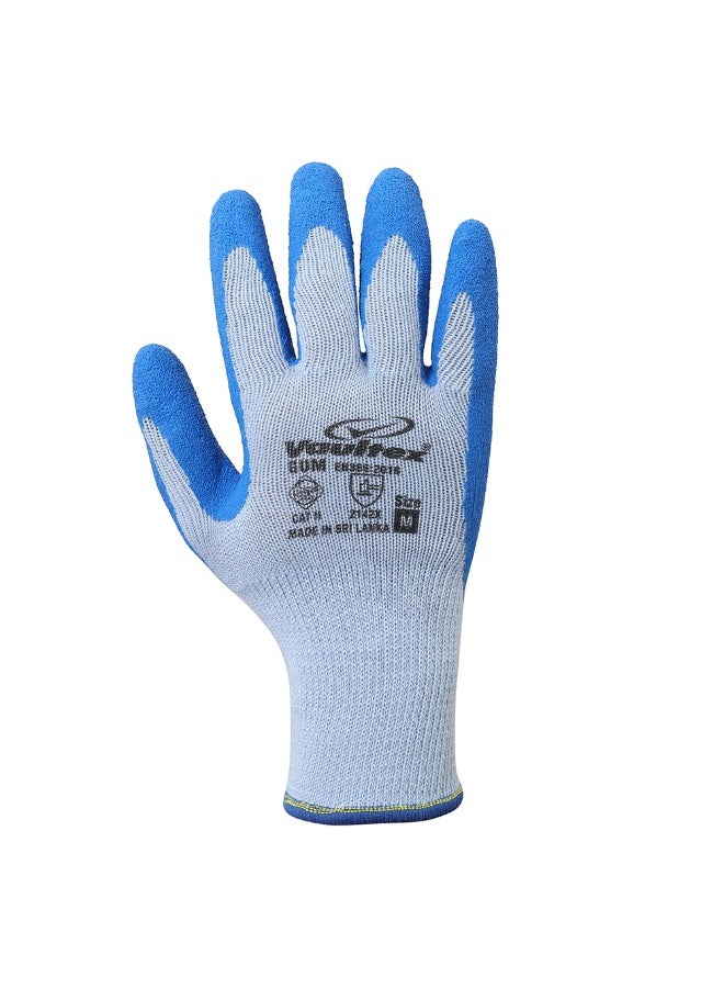 Vaultex Vaultex GUM Crinkle 15G Latex Gloves Size L, 10 Pair/Pack  - Image 1