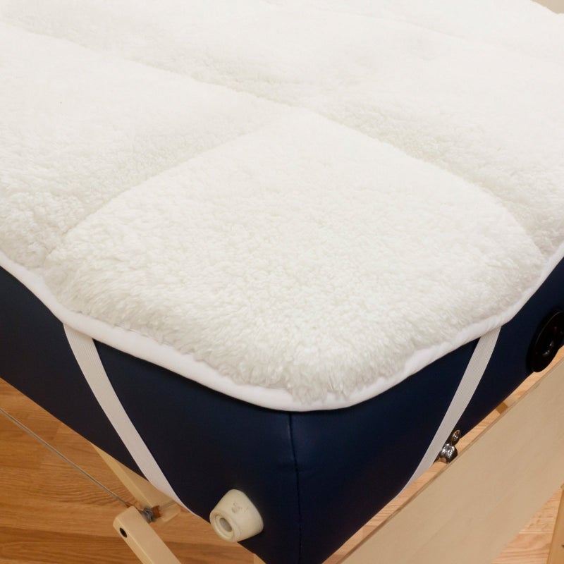 Body Linen Abundance Deluxe Quilted Fleece Massage Table Pad Set. Includes Face Cradle Cover & Table Pad. Microfiber Fleece is Lint Free, Super Soft & Cushy. - Image 3