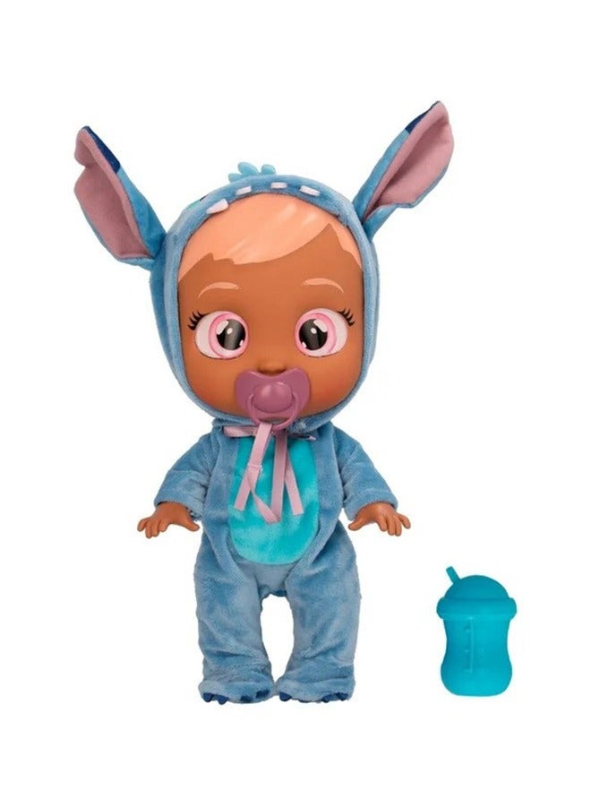 Disney Cry Babies Disney Stitch, Battery Operated | Interactive Doll | Makes 10+ Realistic Baby Sounds | Cries Real Tears | Nurturing and Imaginative Play | Sensory Development  - Image 3