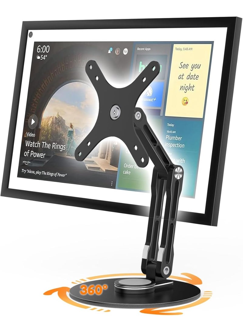 XiuWoo 360° Rotating Foldable Bracket with VESA Plate, Portable Screen Bracket With Clamp Universal for Portable Screens, Mobile Phones, Tablets - Image 1