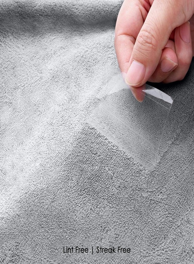 HOUSSE Microfibre Head Towels | 550 GSM High Absorbent Hair Wrap with Adjustable Buttons for Girls | Super Soft & Quick Dry Wrap Towel for Hairs | Pack of 1 | 25x65 cm (Natural Grey) - Image 5