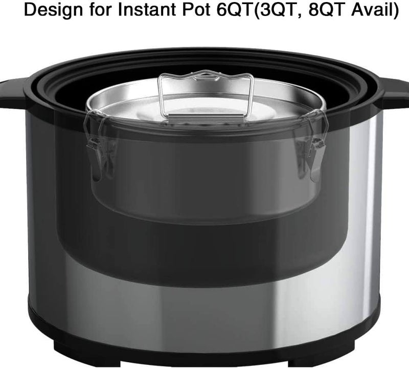 Puluru Flan Pan Flanera Mold, Stainless Steel Flan Mold with Lid - Flan Maker for 6 Quart Instant Pot - Image 3