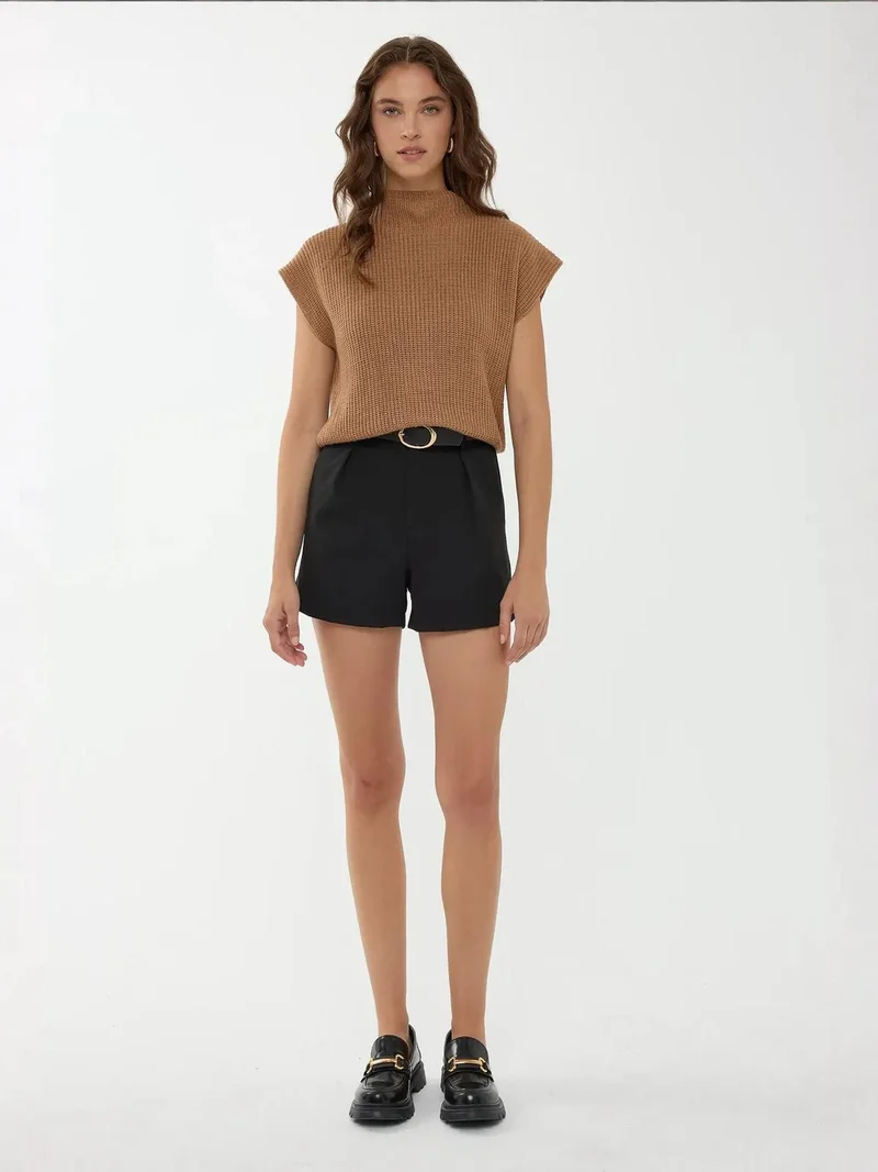 HICCUP Half Turtleneck Knit Sweater