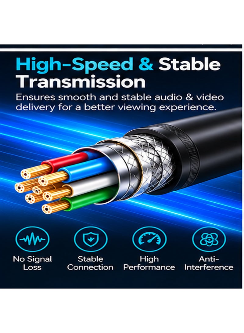 أونتن كابل ONTEN OTN-UC952 من USB-C إلى HDMI، كابل فيديو بدقة فائقة (Ultra HD) من Type-C إلى HDMI، تحويل مباشر للإشارة، يدعم التشغيل الفوري (Plug & Play)، لا يحتاج إلى مصدر طاقة خارجي. - Image 5