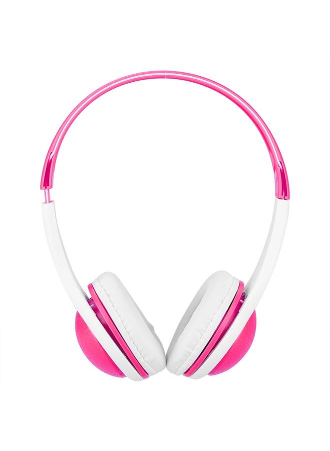 Multicolor Extra Bass Headphones Music Wired Headphones with Mic For Android Apple (Pink)