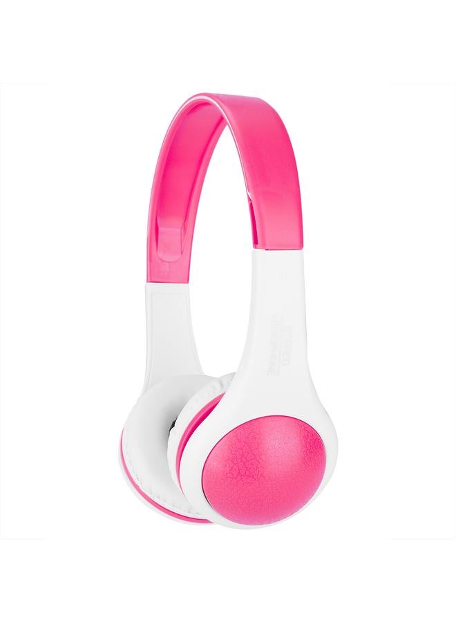 Multicolor Extra Bass Headphones Music Wired Headphones with Mic For Android Apple (Pink)