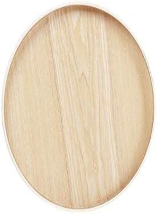 AKDC Round Serving Tray Wooden Circle Tray 8/10 Inch Bamboo Round Plates Bread Coffee Round Platter Tea Tray Fruit Platter Tray For Home Hotel Restaurant Party Supplies - Image 1