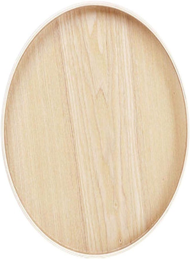 AKDC Round Serving Tray Wooden Circle Tray 8/10 Inch Bamboo Round Plates Bread Coffee Round Platter Tea Tray Fruit Platter Tray For Home Hotel Restaurant Party Supplies - Image 4
