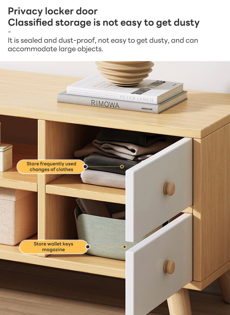 Sharpdo Modern Home Tv Cabinet Coffee Table Combination Storage Cabinet 140*30*38CM  - Image 5