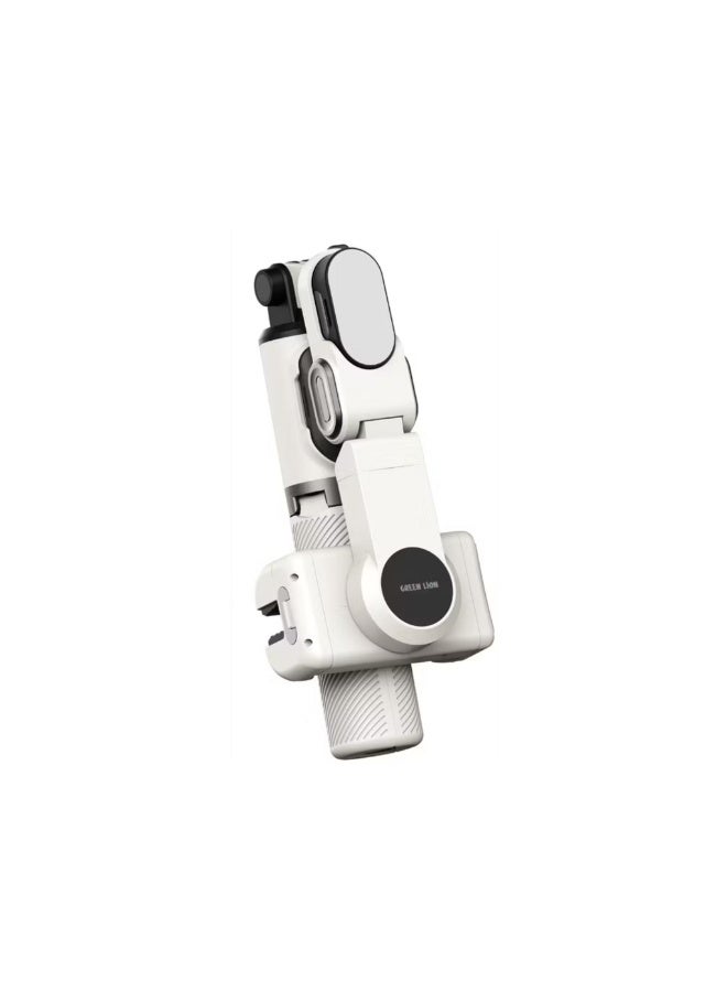 GREEN LION Palermo Gimbal Tripod Stand with Remote Control, 3-Mode Shooting, Single Axis Stabilizer, Universal Phone Holder, 4-7 Hours Working Time, 60–84mm Phone Holder Size - White - Image 3