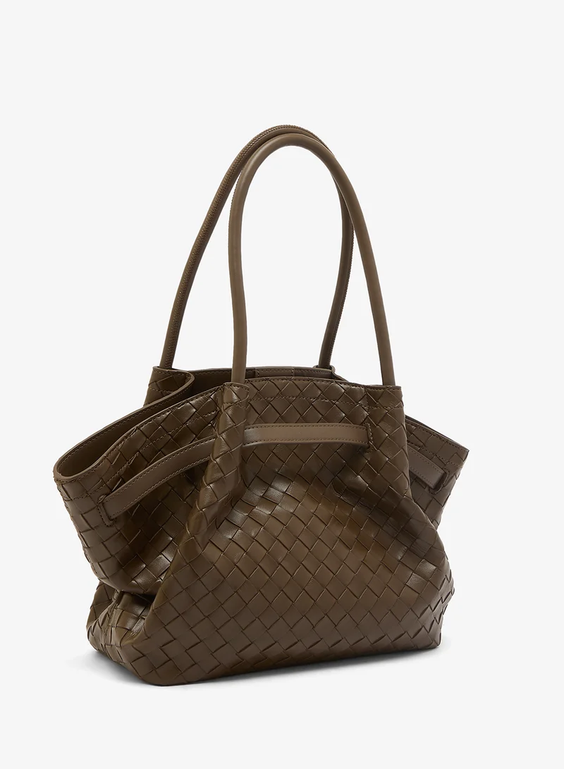 جي دبليو بي حقيبة يد هانا بنسيج متوسط - حصري لدى نمشي