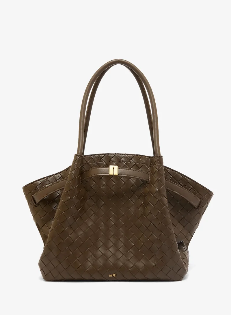 جي دبليو بي حقيبة يد هانا بنسيج متوسط - حصري لدى نمشي