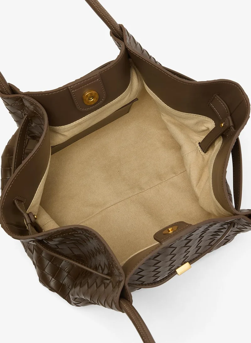 JW PEI  Namshi Exclusive - Hana Medium Weave Texture Tote Bag for Women | Best Price UAE