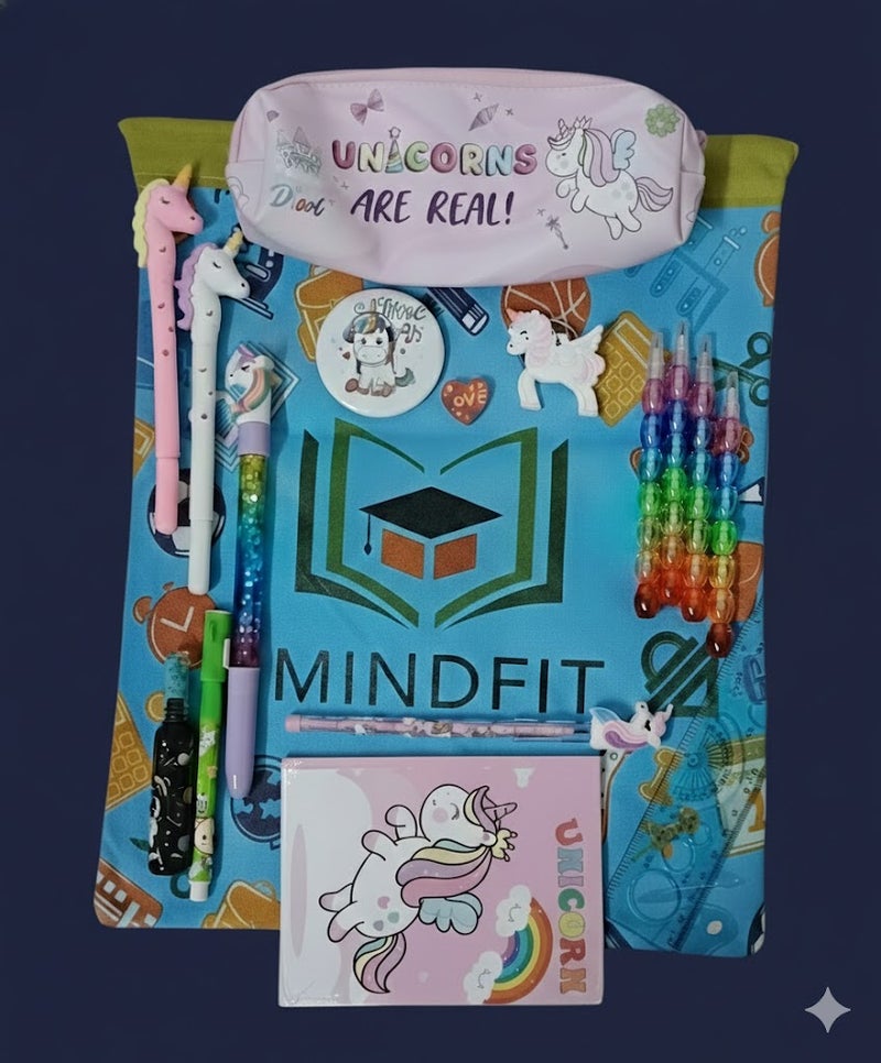 MindFit Unicorn Stationery Gift Set for Girls - Image 1