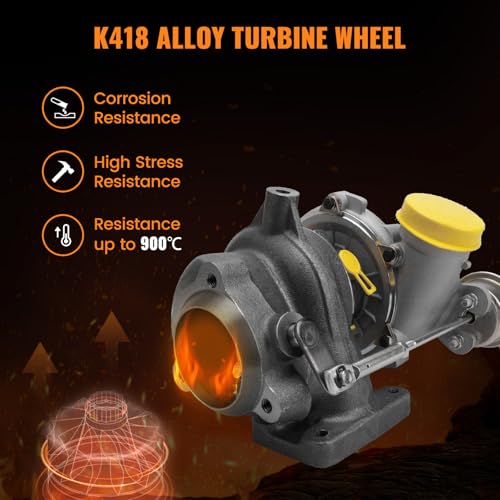 Bapmic GT1752S Turbo Turbocharger Replacement for Saab 9-3 2.0L 2000 2001, Saab 9-5 1999 2000 2001 2002 2003 2004 2005 2.3L 9172123 5955703 - Image 5