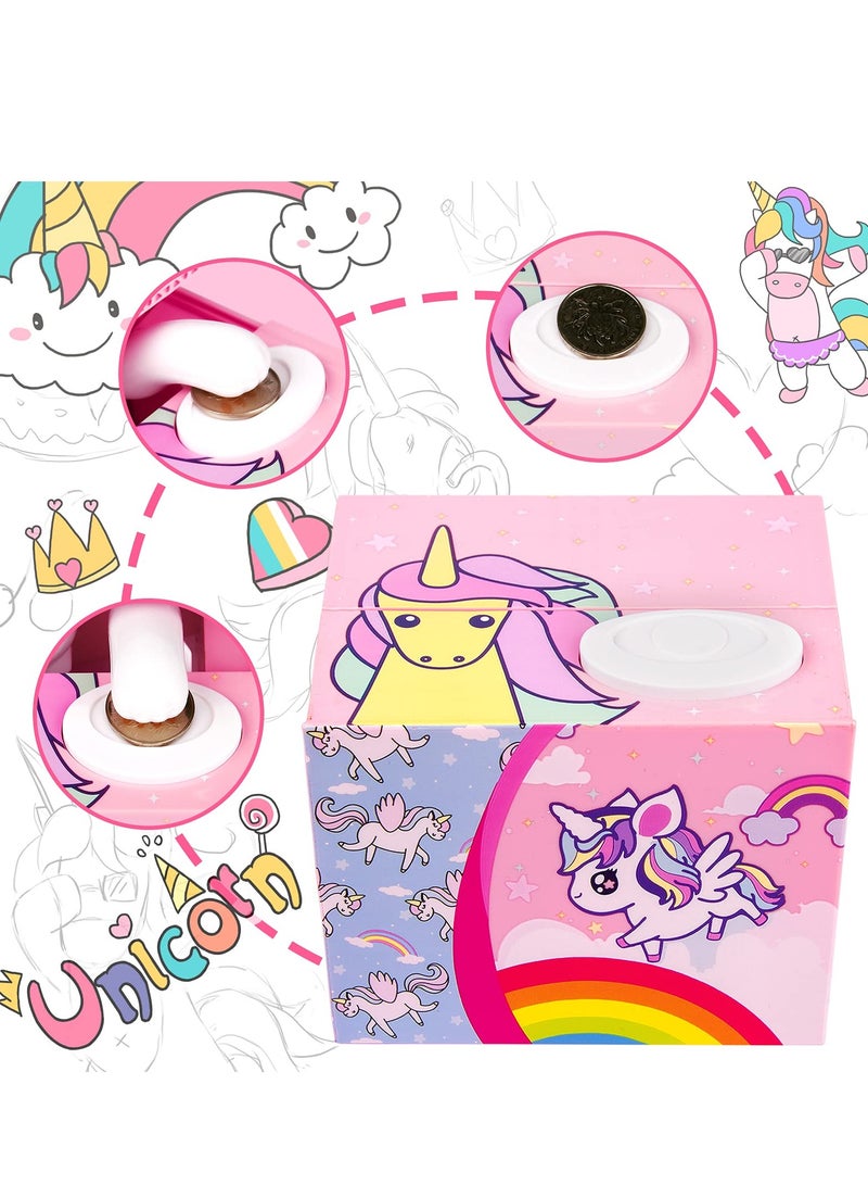 SYOSI Unicorn Bank for Kids Automatic Money Bank with Music Coin Money Bank Birthday Gift Toy for Children - Image 3