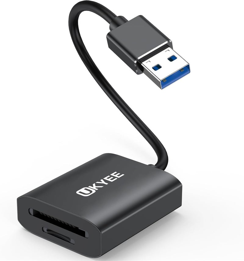 UKYEE SD Card Reader, 5Gbps High-Speed USB SD Card Reader Dual Slot Simultaneous Read Write Compatible with SD,SDHC,SDXC MicroSD,MicroSDHC,MicroSDXC, for Windows,Mac,Linux Systems - Image 1