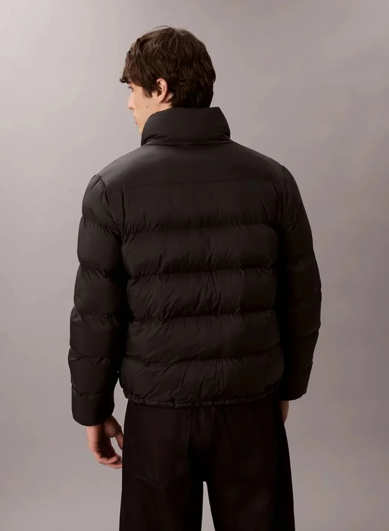Calvin Klein Jeans Black Monogram Puffer Jacket for Men | Best Price UAE