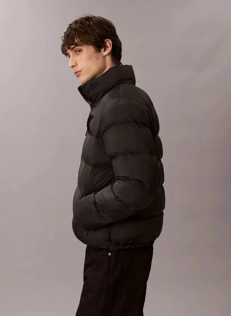 Calvin Klein Jeans Black Monogram Puffer Jacket for Men | Best Price UAE