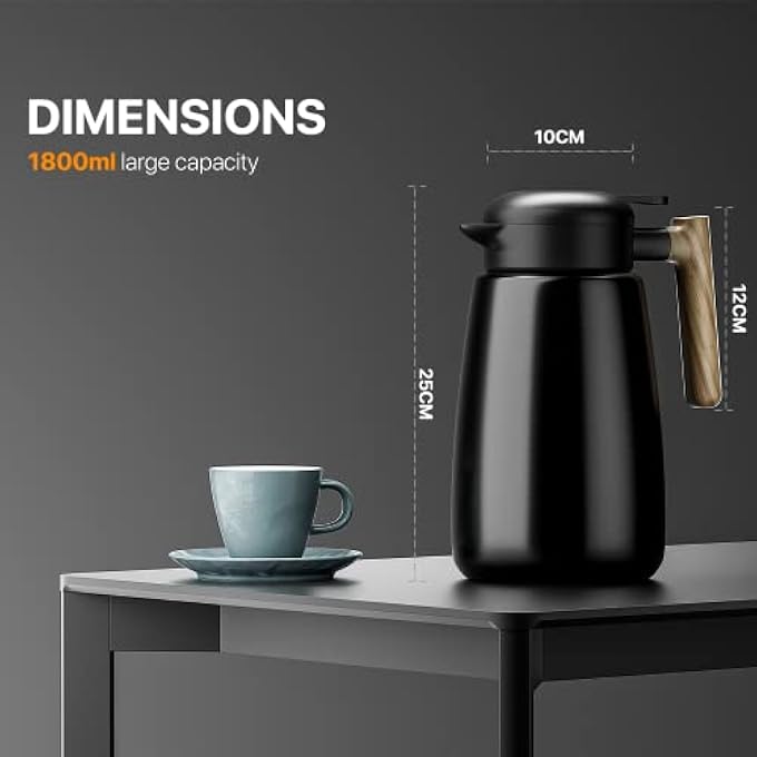 rayihni 18L 304 Stainless Steel Insulated Coffee And Tea Pot Jugs Warmer Drink Dispenser For Tea Beverage - Image 3